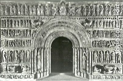 Cartoline: ANTIGUA POSTAL 102 MONASTERIO DE RIPOLL PORTADA DE FRENTE SIGLO XII IND FOT GUILERA