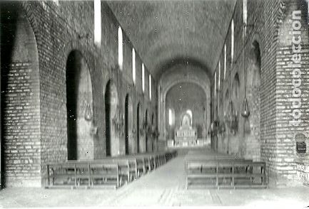 Cartoline: ANTIGUA POSTAL 202 MONASTERIO DE RIPOLL ASPECTO DE LA NAVE MAYOR EN SU ESTADO ACTUAL FOT J GUILERA