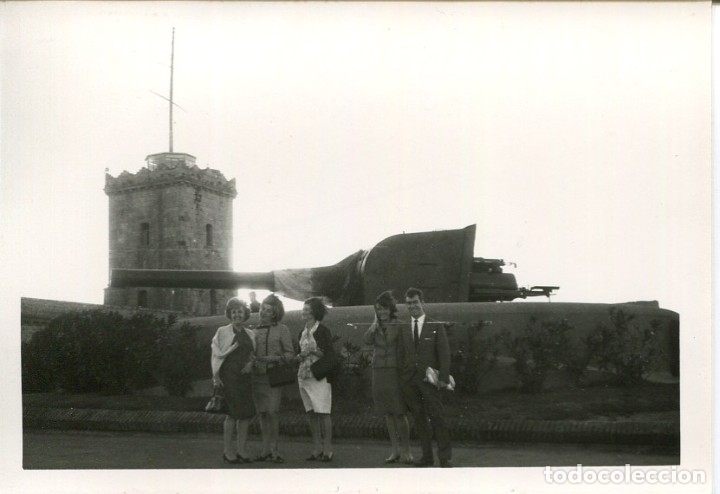 Postales: BARCELONA-BATER&Iacute;AS DEL EJERCITO-CASTILLO DE MONTJUICH-FOTOGR&Aacute;FICA