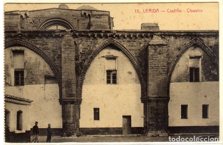 Postales: POSTAL LERIDA - CASTILLO - CLAUSTRO - Foto 1
