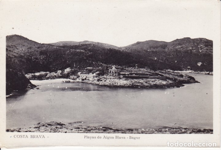 Postales: Costa Brava playas de aigua blava Bagur sin circular