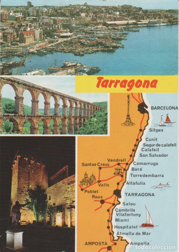 Postales: (44) TARRAGONA. DIVERSOS ASPECTOS DE LA CIUDAD - Foto 1