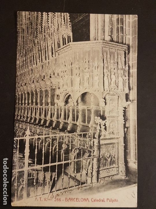 Postales: BARCELONA CATEDRAL PULPITO - Foto 1