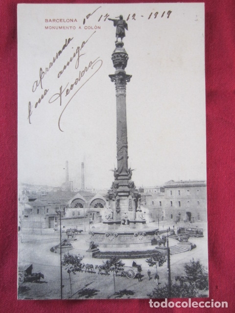 Postales: BARCELONA - MONUMENTO A COLON - Foto 1