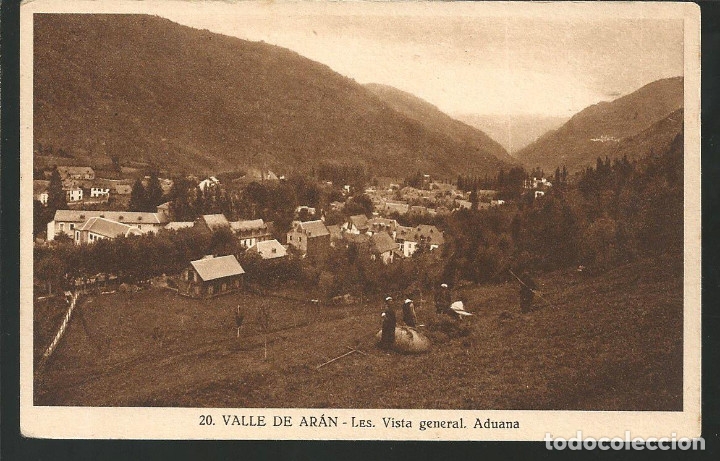 Cartoline: POSTAL LES (LERIDA) - VISTA GENERAL Y ADUANA - FOTO SILVIO GORD&Oacute;