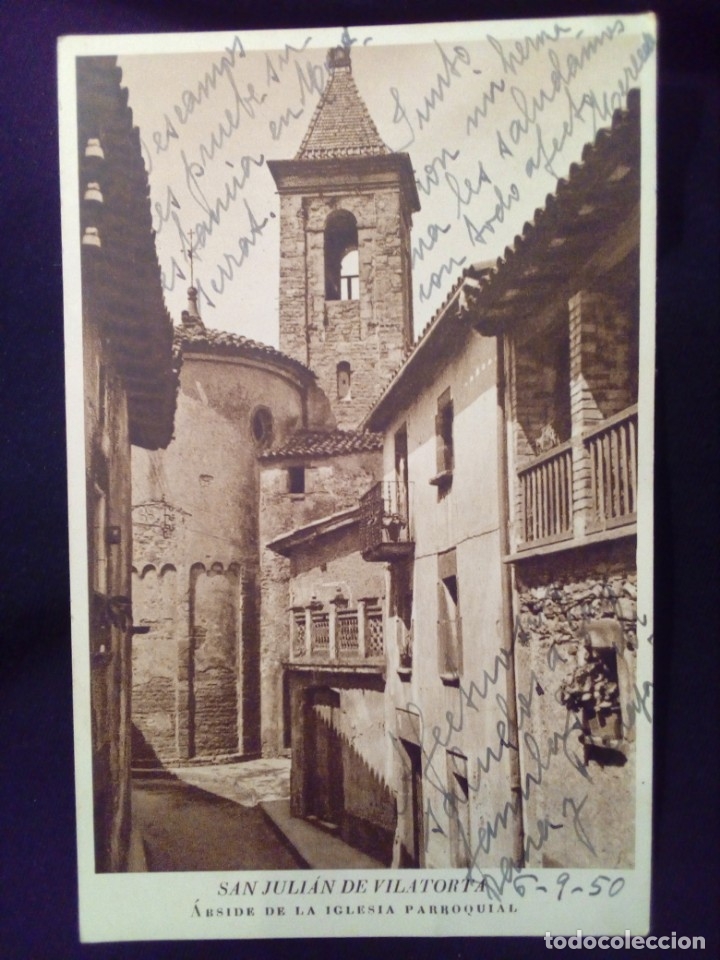 Postais: Postal San Julian de Vilatorta &Aacute;bside de la iglesia parroquial