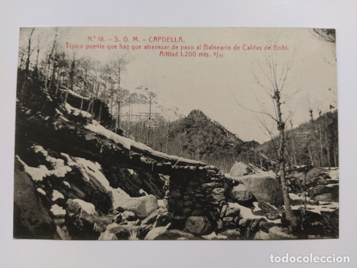 Postales: CAPDELLA-PUENTE DE PASO AL BALNEARIO DE CALDAS DE BOHI-18-THOMAS-VER FOTOS-(62.764)