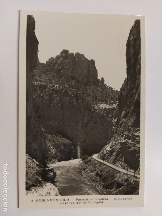 Postales: POBLA DE SEGUR-PASO DE LA CARRETERA-8-FOTOGRAFICA GORDO-VER REVERSO-(62.958)