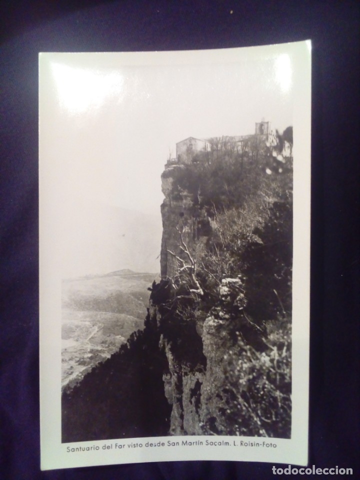 Postales: Postal fotogr&aacute;fica Santuario del Far visto desde San Mart&iacute;n Sacalm Roisin sin circular