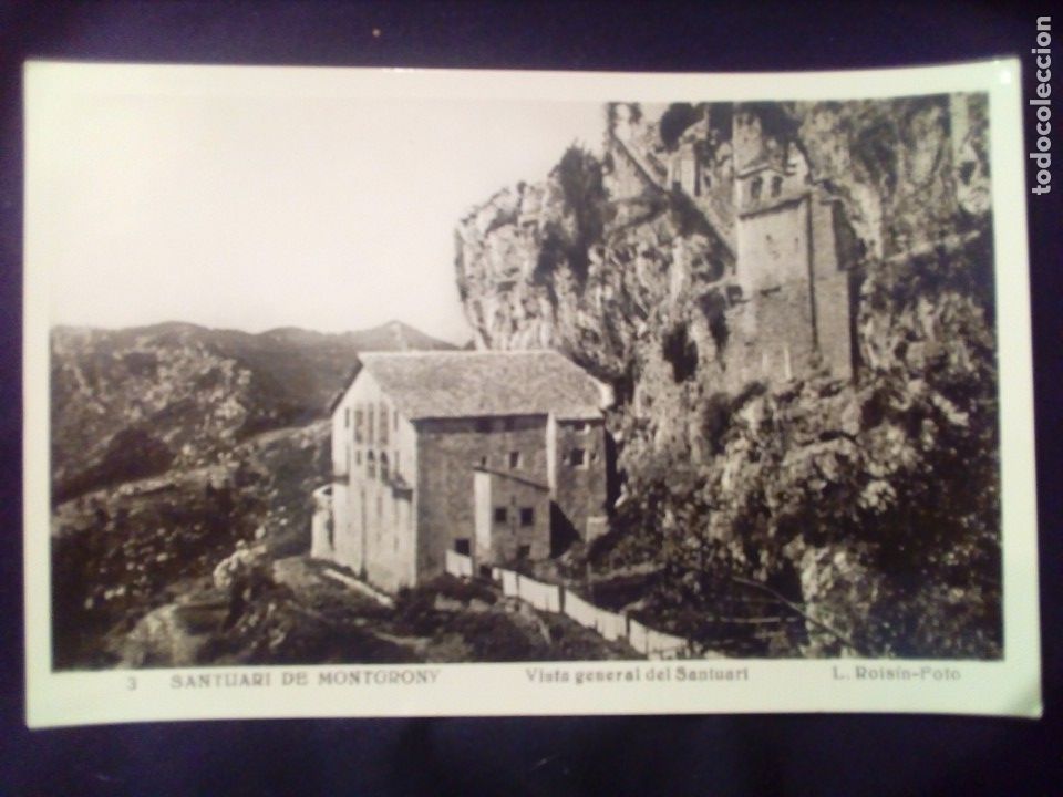 Postcards: Postal fotogr&aacute;fica Santuari de Montgrony L.Roisin circulada 1960