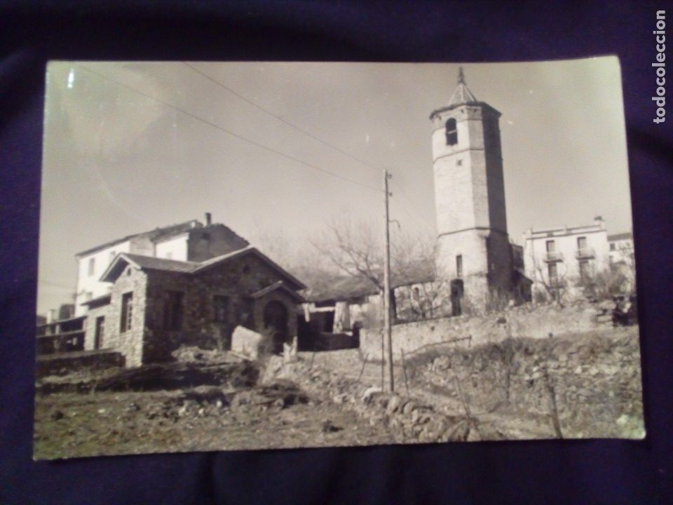 Postcards: Postal fotogr&aacute;fica Planolas 12 Iglesia Parroquial y Refugio de Santa Maria circulada 1960