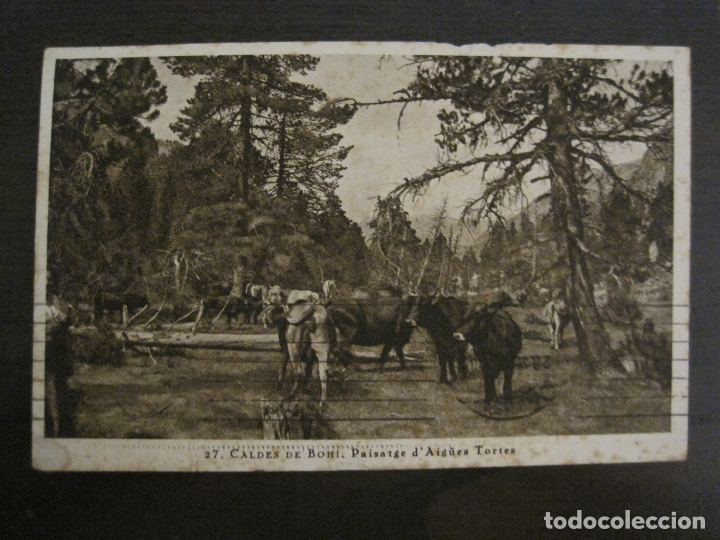 Postales: CALDES DE BOHI-PAISATGE D'AIG&Uuml;ES TORTES-HUECOGRABADO MUMBRU-VER FOTOS-(63.181)