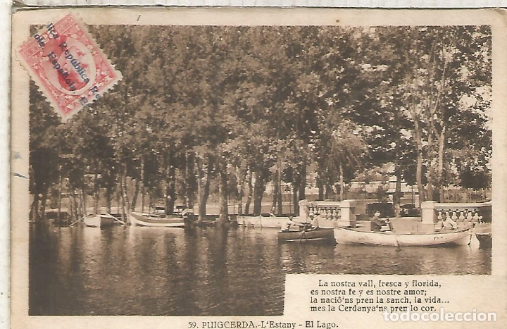 Postales: GERONA PUIGCERDA ESCRITA - Foto 1