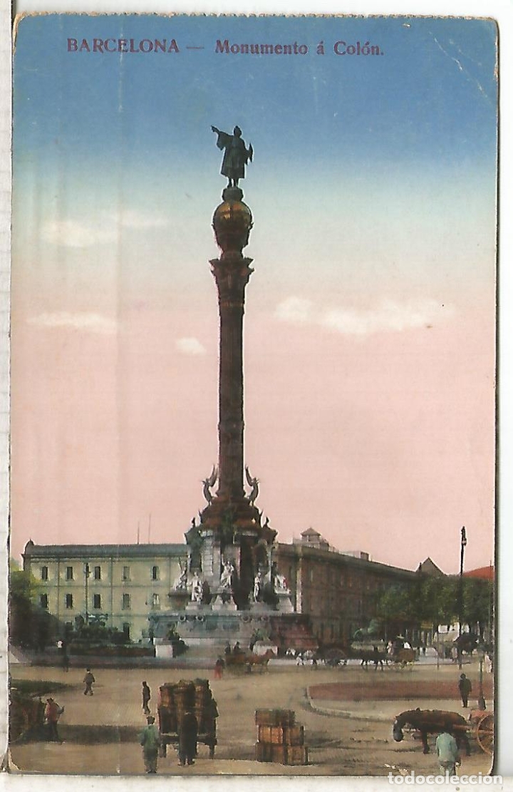 Postales: BARCELONA COLON SIN ESCRIBIR - Foto 1