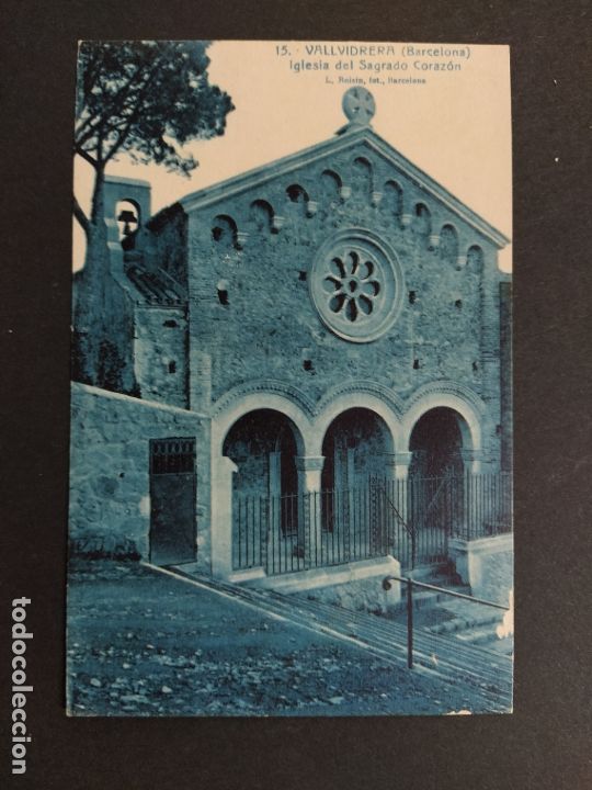 Postales: BARCELONA-VALLVIDRERA-IGLESIA DEL SAGRADO CORAZON-15-ROISIN-POSTAL ANTIGA-(63.357)