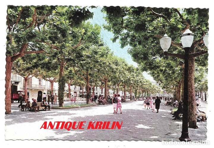 Postales: VILAFRANCA DEL PANADES .- RAMBLA SAN FRANCISCO .- FOTOCOLOR VALMAN SERIE D-859 1963