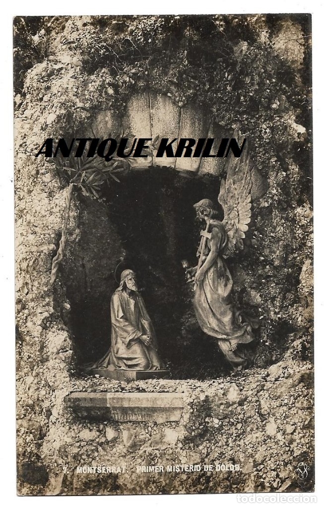 Postales: MONTSERRAT N&ordm; 7 PRIMER MISTERIO DE DOLOR .- EDICION JAIME VI&Ntilde;AS / FOTOGRAFICA