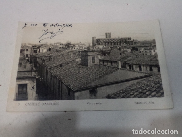 Postales: POSTAL FOTOGR&Aacute;FICA CASTELL&Oacute; D'AMPURIES - VISTA PARCIAL