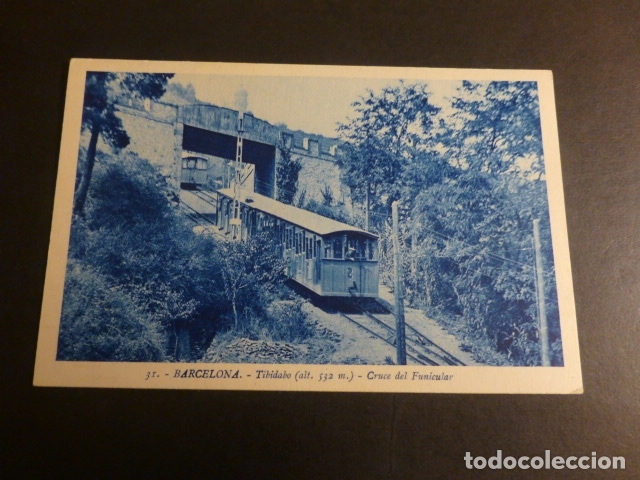 Postales: BARCELONA TIBIDABO CRUCE DEL FUNICULAR - Foto 1