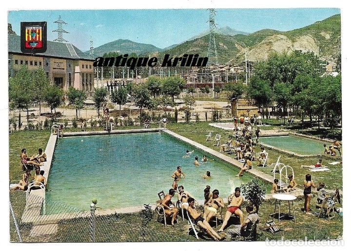 Postales: PONT DE SUERT N&ordm; 2278 PISCINA Y CENTRAL .- ESCUDO DE ORO