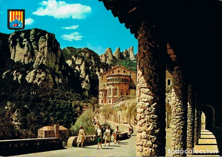 Postales: Montserrat, Abside de la Basilica, editado por Soberanas en 1962, sin usar