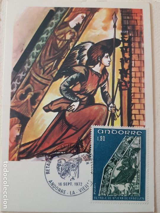 Postales: ANDORRA POSTAL MAXIMA TEM&Aacute;TICA RELIGIOSA - Foto 1