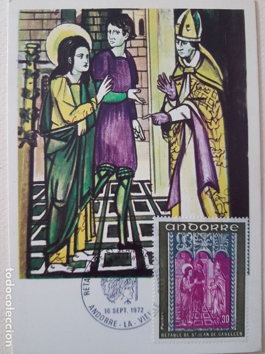 Postales: ANDORRA POSTAL M&Aacute;XIMA TEM&Aacute;TICA RELIGIOSA - Foto 1