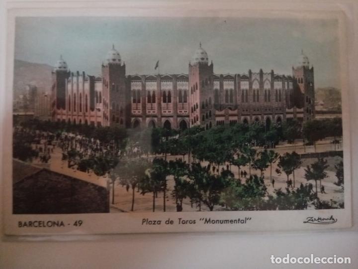Postales: Postal Plaza de toros La Monumental de Barcelona a color (sin circular)