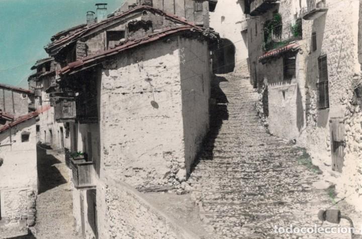 Postkarten: pe&ntilde;arroya de tastavins. coloreada. gargallo
