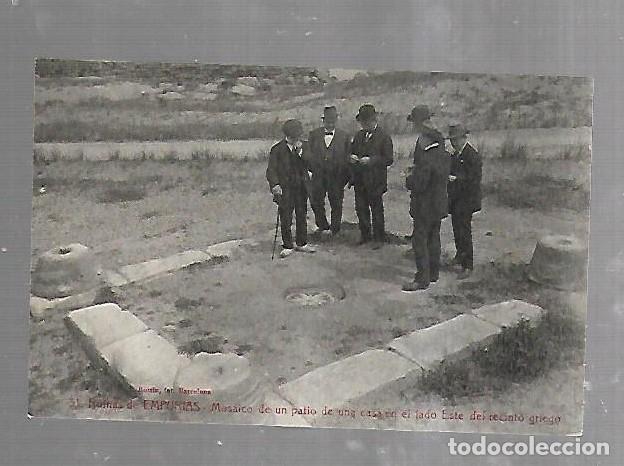 Postais: TARJETA POSTAL. RUINAS DE EMPURIAS. MOSAICO DE UN PALIO DE UNA CASA EN EL LADO ESTE. 31. L.ROISIN