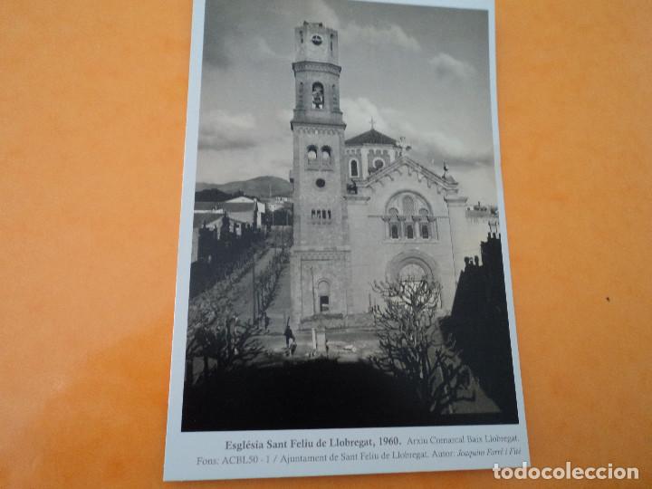 Postais: REPRODUCCION DE ANTIGUA FOTOGRAFIA DE SANT FELIU DE LLOBREGAT, PUBLICITARIA