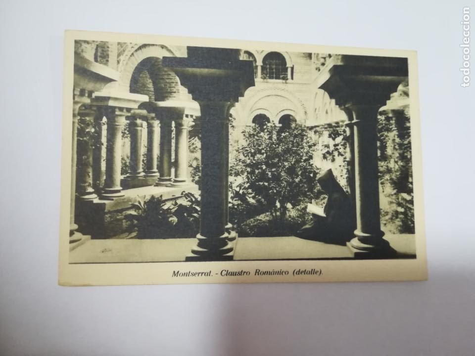 Postcards: TARJETA POSTAL. MONTSERRAT. CLAUSTRO ROMANICO. DETALLE.