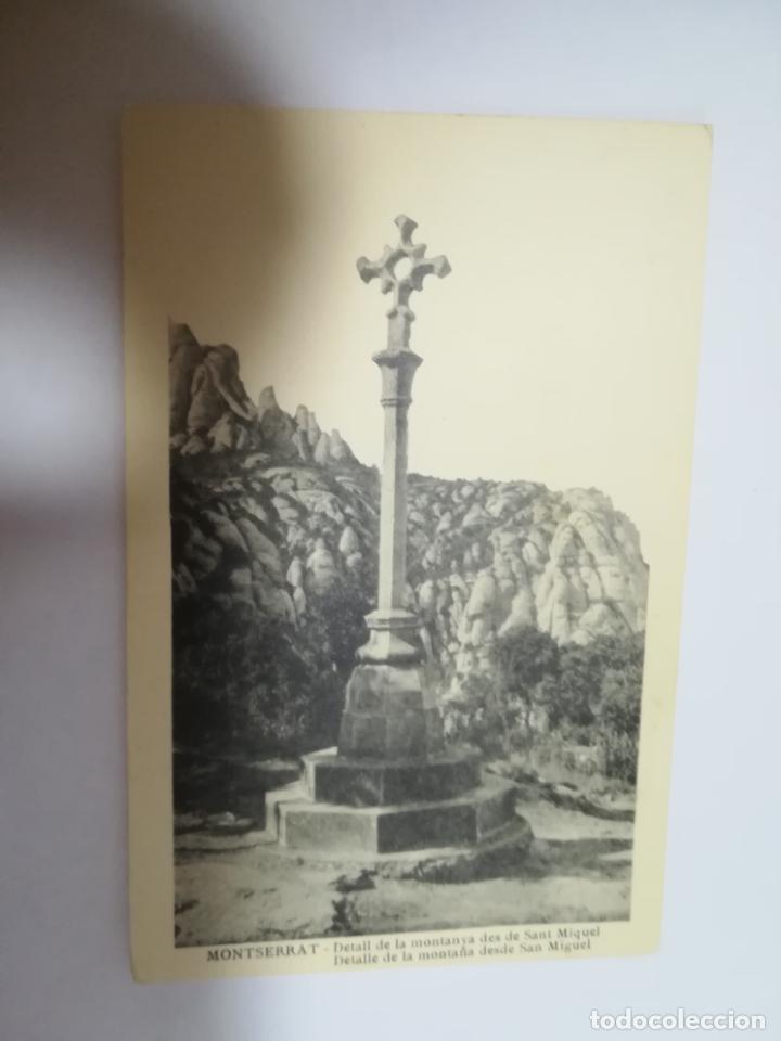 Postcards: TARJETA POSTAL. MONTSERRAT. DETALLE DE LA MONTA&Ntilde;A DESDE SAN MIGUEL.