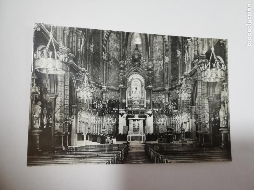 Postcards: TARJETA POSTAL. MONTSERRAT. INTRIOR DE LA BASILICA. 152. ARCHIVO DEL MONASTERIO
