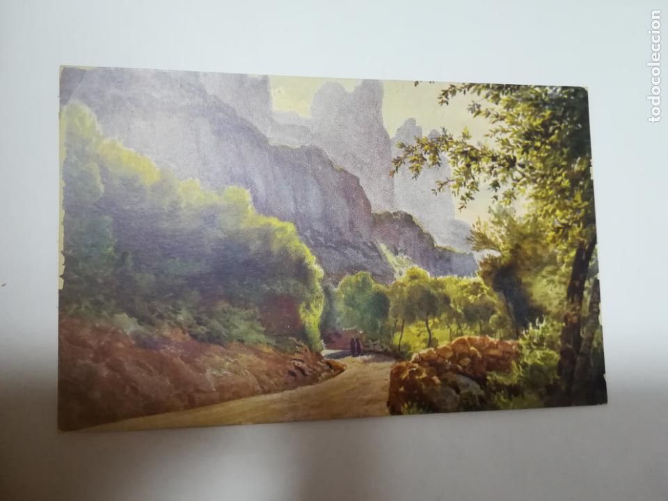 Postcards: TARJETA POSTAL. CATALU&Ntilde;A ARTISTICA. MONTSERRAT. 29. CARRETERA. ED.FENIX
