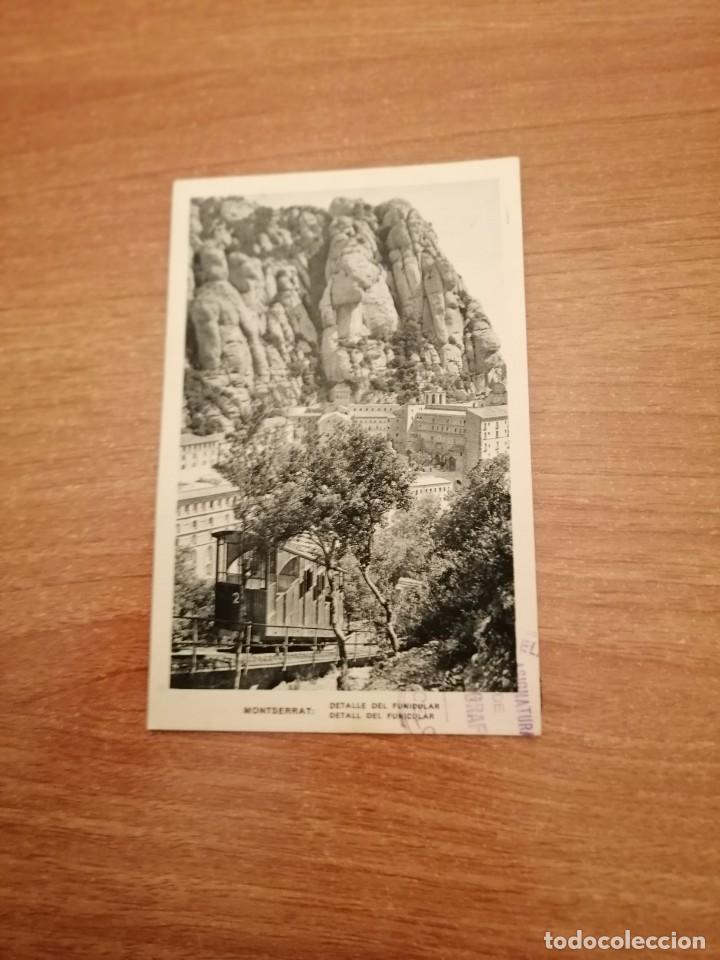 Cartes Postales: POSTAL MONTSERRAT DETALLE DEL FUNICULAR SIN CIRCULAR