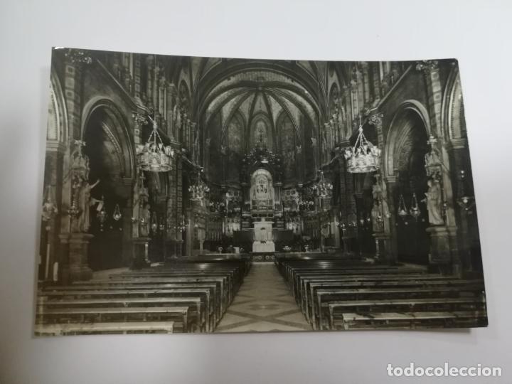 Postales: TARJETA POSTAL. MONTSERRAT. INTERIOR DE LA BASILICA. 152. ARCHIVO DEL MONASTERIO