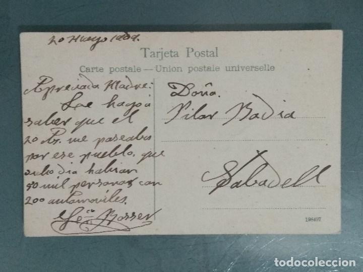 Postales: POSTAL - SITGES N&ordm; 10 MONUMENTO A EL GRECO. - Foto 2