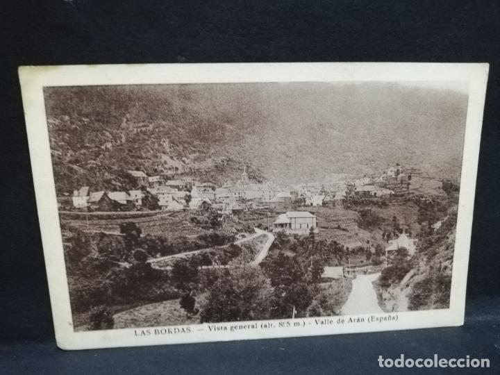 Postcards: TARJETA POSTAL DE LAS BORDAS. LERIDA. VISTA GENERAL. VALLE DE ARAN.