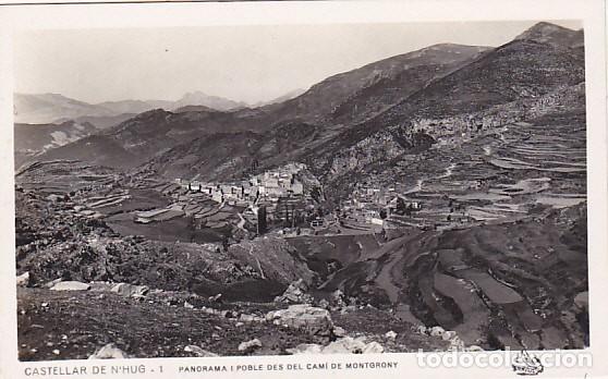 Postcards: POSTAL CASTELLAR DE N'HUG PANORAMA I POBLE DES DEL CAMI DE MONTGRONY