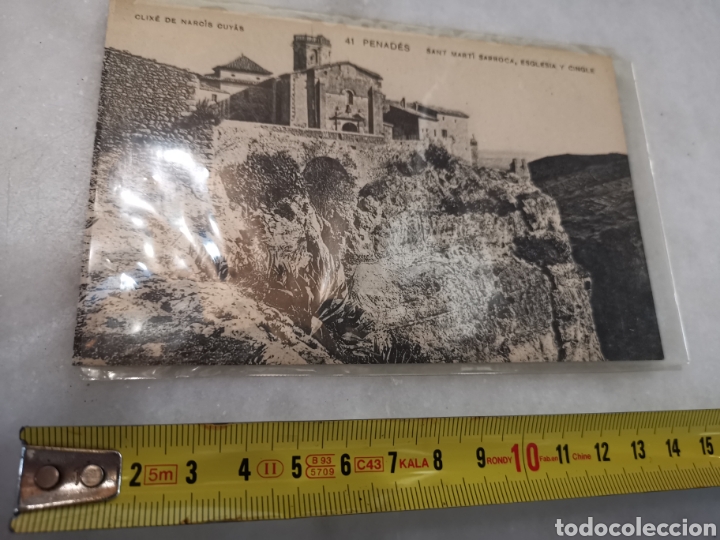 Postais: Postal Penad&eacute;s, Pened&egrave;s n&ordm;41 Sant Mart&iacute; Sarroca, Esgl&eacute;sia i Cingle. Arxiu Narc&iacute;s Cuy&agrave;s
