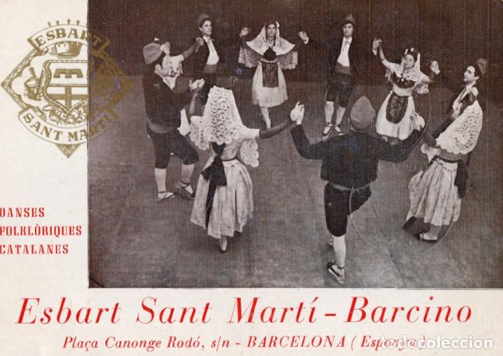 Postales: barcelona. esbart sant mart&iacute;-barcino - Foto 1