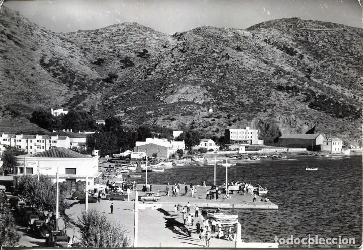 Postales: ROSAS-LONJA DE PESCADO Y VISTA PARCIAL-A&Ntilde;OS 50-FOTOGR&Aacute;FICA MEL&Iacute;