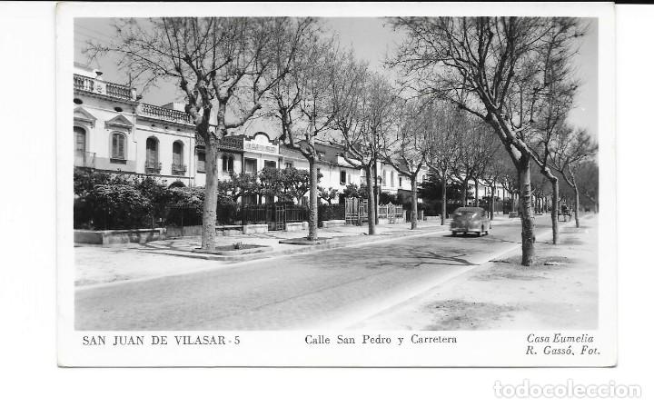 Postkarten: POSTAL DE SAN JUAN DE VILASAR - CALLE SAN PEDRO Y CARRETERA .