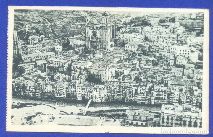 Postcards: GERONA.- Alrededores de la Catedral (desde un avi&oacute;n).- FOTOTIPIA HAUSER Y MENET. Sin circular