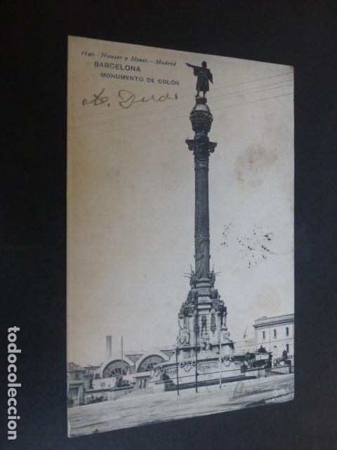 Postales: BARCELONA MONUMENTO DE COLON - Foto 1