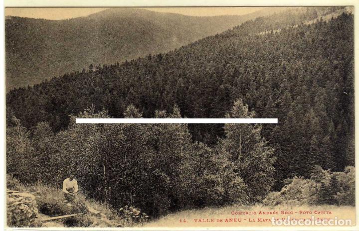 Postales: POSTAL VALLE DE ANEU (LERIDA) - LA MATA DE VALENCIA DE ANEU - COMERCIO ANDRES ROIG - FOTO CARITA