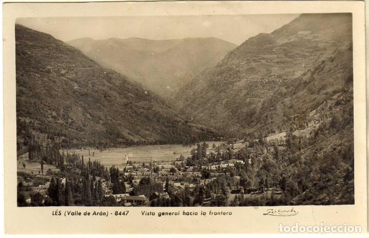 Postales: POSTAL LES (LERIDA) - VISTA GENERAL HACIA LA FRONTERA - VALLE DE ARAN