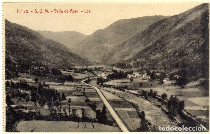 Postales: POSTAL LES (LERIDA) - VALLE DE ARAN