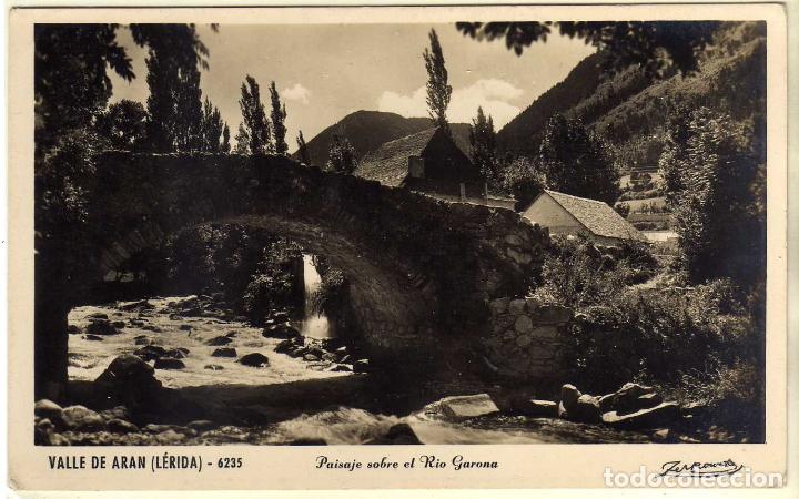 Postkarten: POSTAL VALLE DE ARAN (LERIDA) - PAISAJE SOBRE EL RIO GARONA